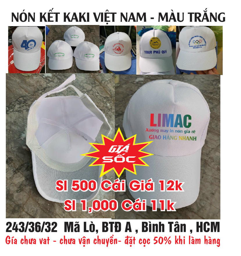 nón kết in logo giá rẽ
